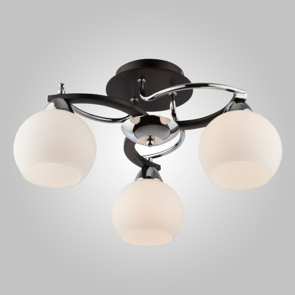 Люстра потолочная 9654/3 хром/черный Eurosvet Larion