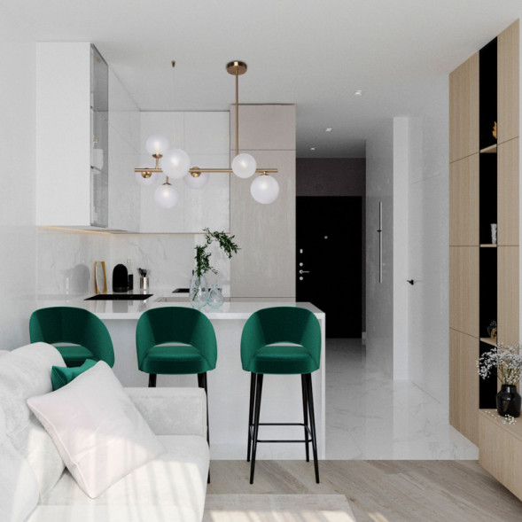 Люстра на штанге DeMarkt Оливия 306015207