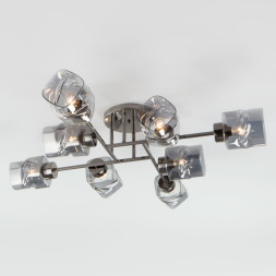 Люстра на штанге Eurosvet Hilari 30165/8 черный жемчуг