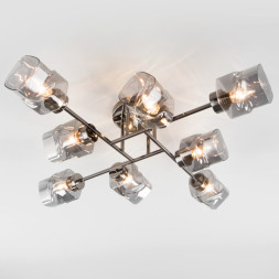 Люстра на штанге Eurosvet Hilari 30165/8 черный жемчуг