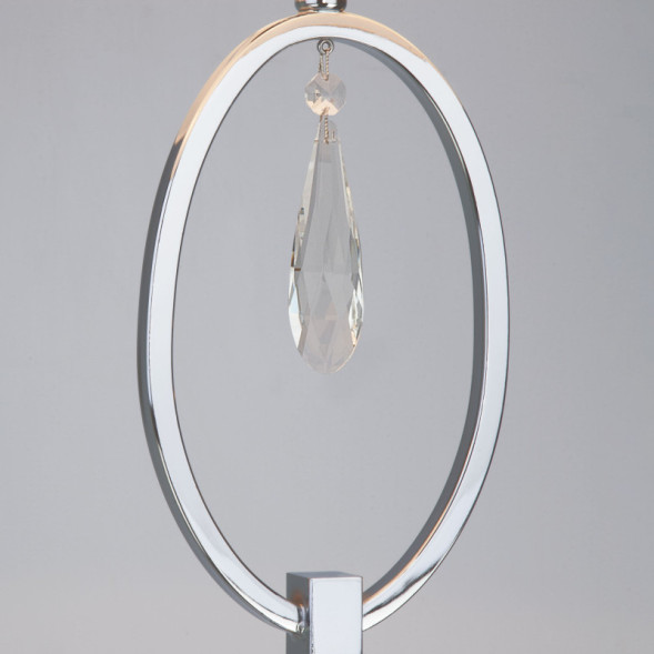 Торшер Eurosvet MADERA 01056/1 хром/прозрачный хрусталь Strotskis