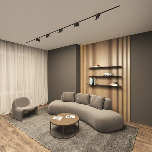 Светодиодный трековый светильник Denkirs Edder DK6446-BK