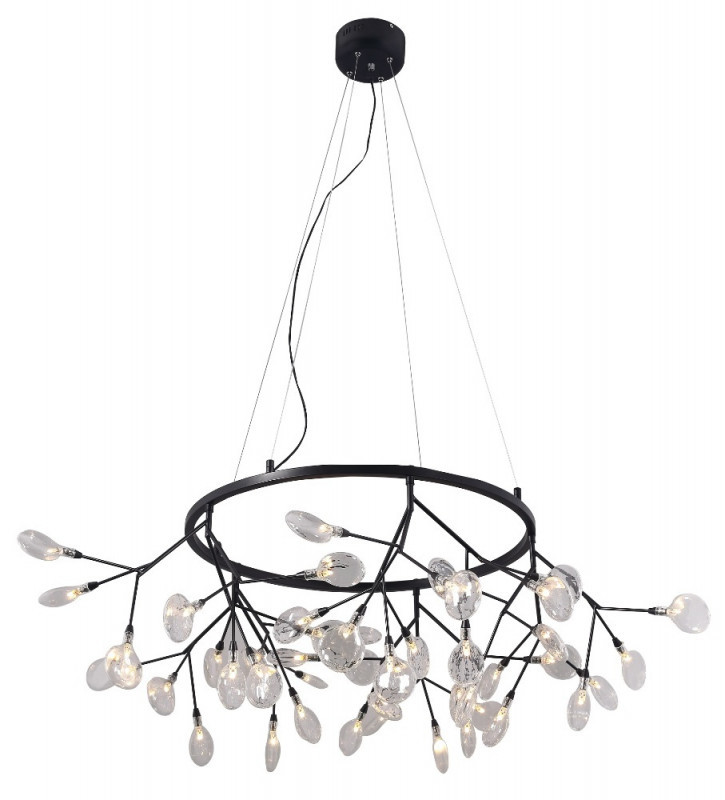 Подвесная люстра Crystal Lux Evita EVITA SP45 D BLACK/TRANSPARENT