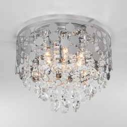 Каскадная люстра Eurosvet Lianna 10123/6 хром/прозрачный хрусталь Strotskis Smart (