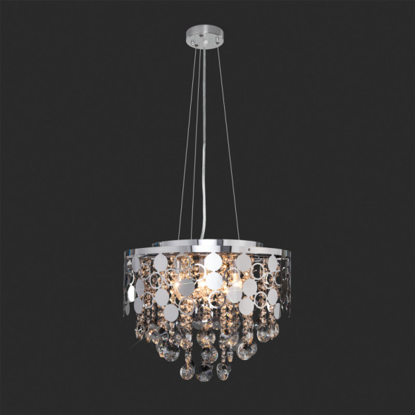 Каскадная люстра Eurosvet Lianna 10123/6 хром/прозрачный хрусталь Strotskis Smart (