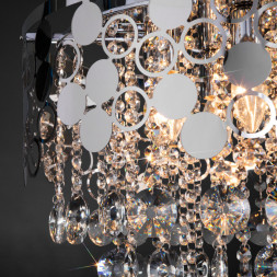 Каскадная люстра Eurosvet Lianna 10123/6 хром/прозрачный хрусталь Strotskis Smart (