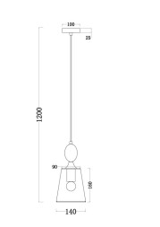 Подвесной светильник Freya FR2022PL-01CH Sofi