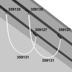 Адаптер Novotech Track Black трехжильный 359127
