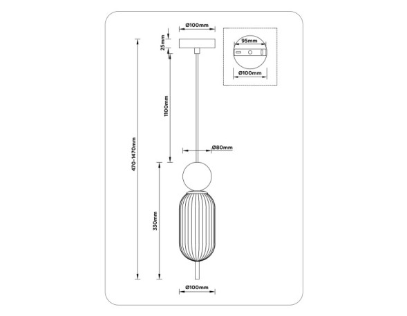 Подвесной светильник Ambrella Light LH53101 HIGH LIGHT