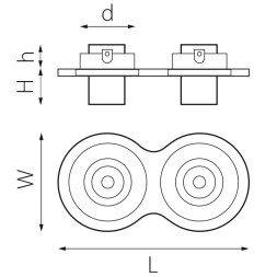 Встраиваемый точечный светильник Lightstar INTERO i627172