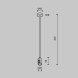 Стойка Maytoni Technical Magnetic trаck system Flarity черный TRA158C-BL1-B