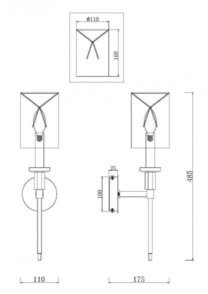 Бра Maytoni Florida MOD148WL-01CH