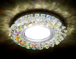 Встраиваемый точечный светильник Ambrella Light Crystal LED S701 PR/CH/WH