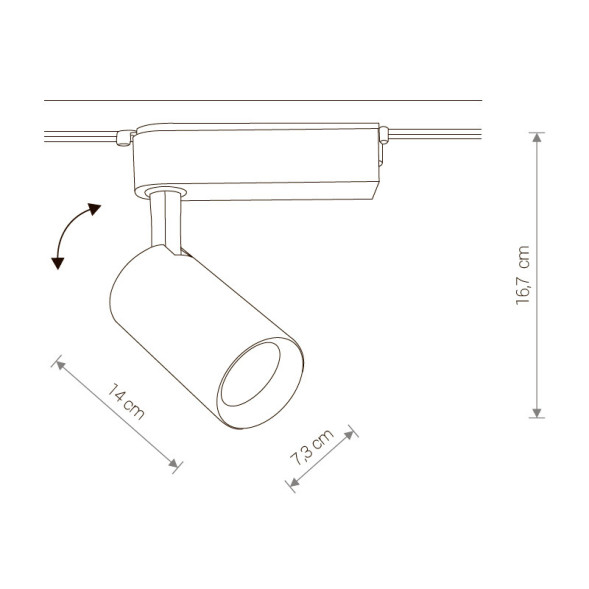 Светодиодный трековый светильник Nowodvorski PROFILE IRIS 9008