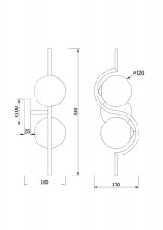 Бра Freya Harmonie FR5124WL-02BS