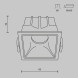 Встраиваемый точечный светильник Maytoni Technical Alfa LED DL043-01-10W4K-SQ-W