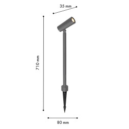 Уличный грунтовый светильник Favourite 4810-1T Micron