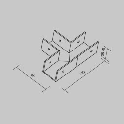 Соединитель профиля Maytoni O-TR001-TC-W
