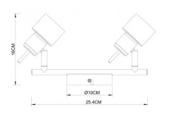 Спот ARTE Lamp ALMACH A1906PL-2WH