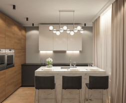 Люстра на штанге Eurosvet Monica 90173/10 хром