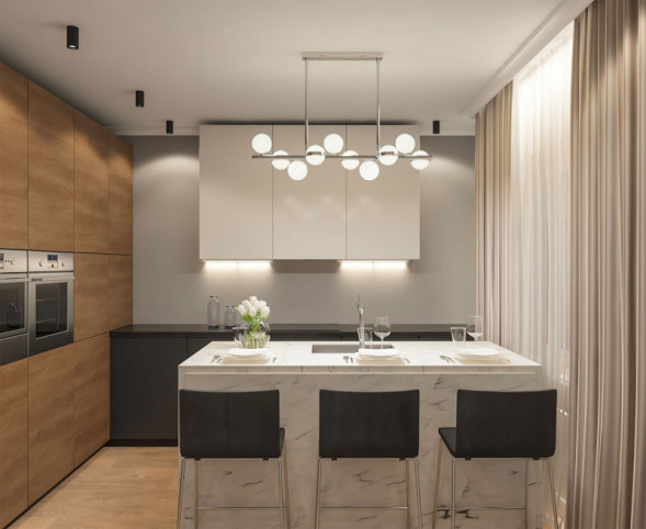 Люстра на штанге Eurosvet Monica 90173/10 хром