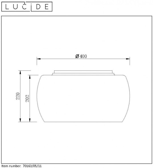 Потолочный светильник LUCIDE PEARL 70163/05/11