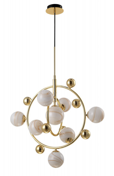 Подвесная люстра Crystal Lux SALVADORE SALVADORE SP8V GOLD