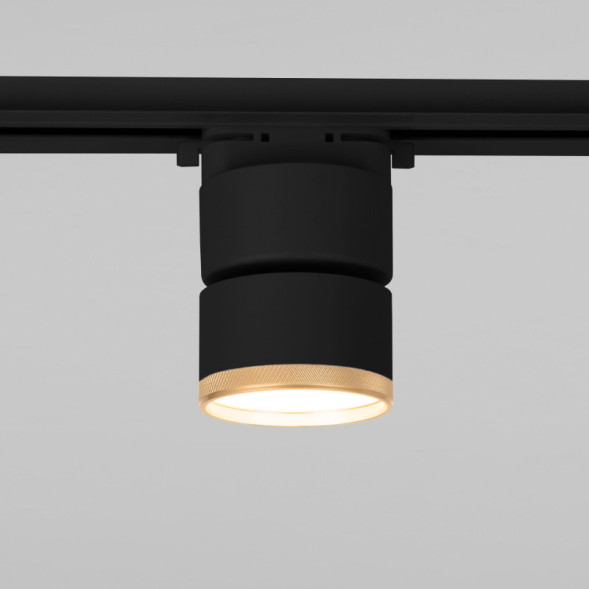 Трековый светильник Elektrostandard Impact чёрный матовый/золото 10W 4200K (85514/01)