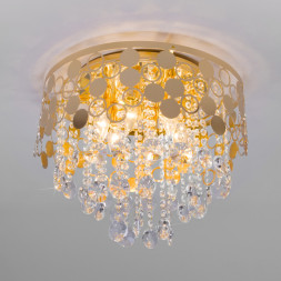 Каскадная люстра Eurosvet Lianna 10123/6 золото/прозрачный хрусталь Strotskis Smart