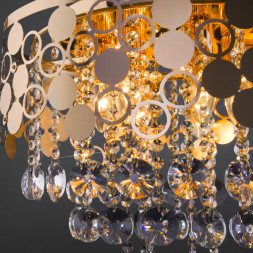 Каскадная люстра Eurosvet Lianna 10123/6 золото/прозрачный хрусталь Strotskis Smart