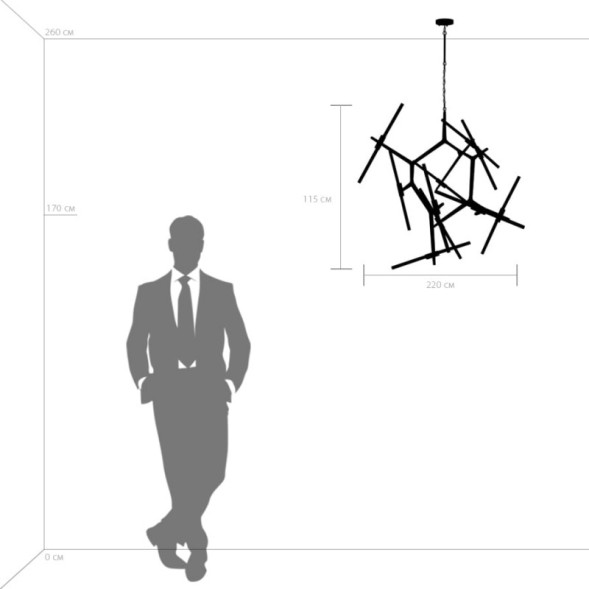 Подвесная люстра Lightstar Struttura 742206