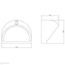 Уличный настенный светильник ARTE Lamp URBAN A2801AL-1BK