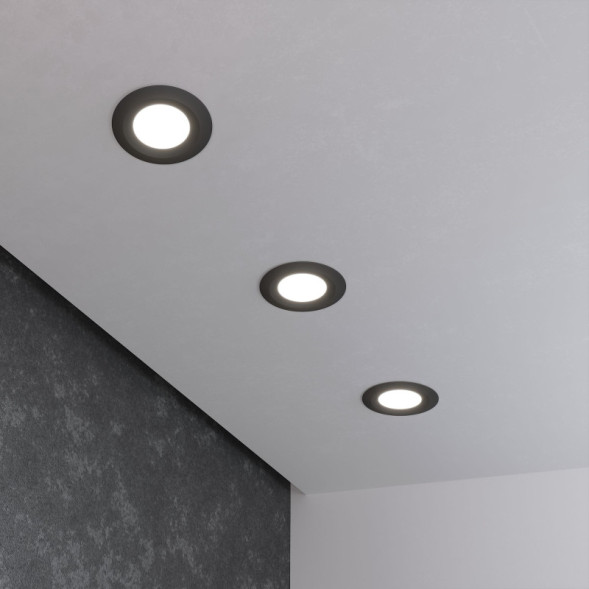 Встраиваемый точечный светильник Elektrostandard 110 MR16 черный