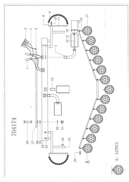 Потолочная люстра Lightstar Monile 704174