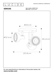 Спот LUCIDE SENSAS 30997/13/31