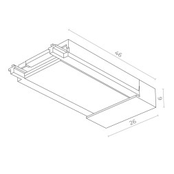 Подвод питания ST-Luce ST067.509.20 SKYFLAT