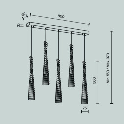 Подвесной светильник MODELUX 88910.5 MS.88910.5 CR