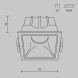 Встраиваемый точечный светильник Maytoni Technical Alfa LED DL043-01-10W4K-SQ-WB