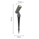 Уличный грунтовый светильник Favourite 4808-1T Micron