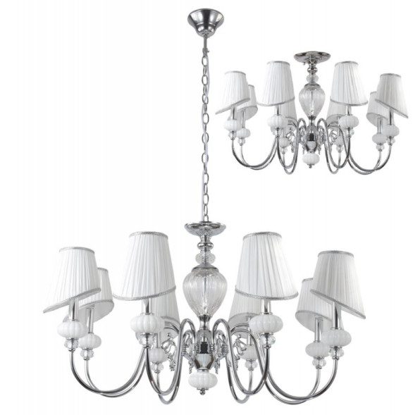 Подвесная люстра Crystal Lux Alma ALMA WHITE SP-PL8