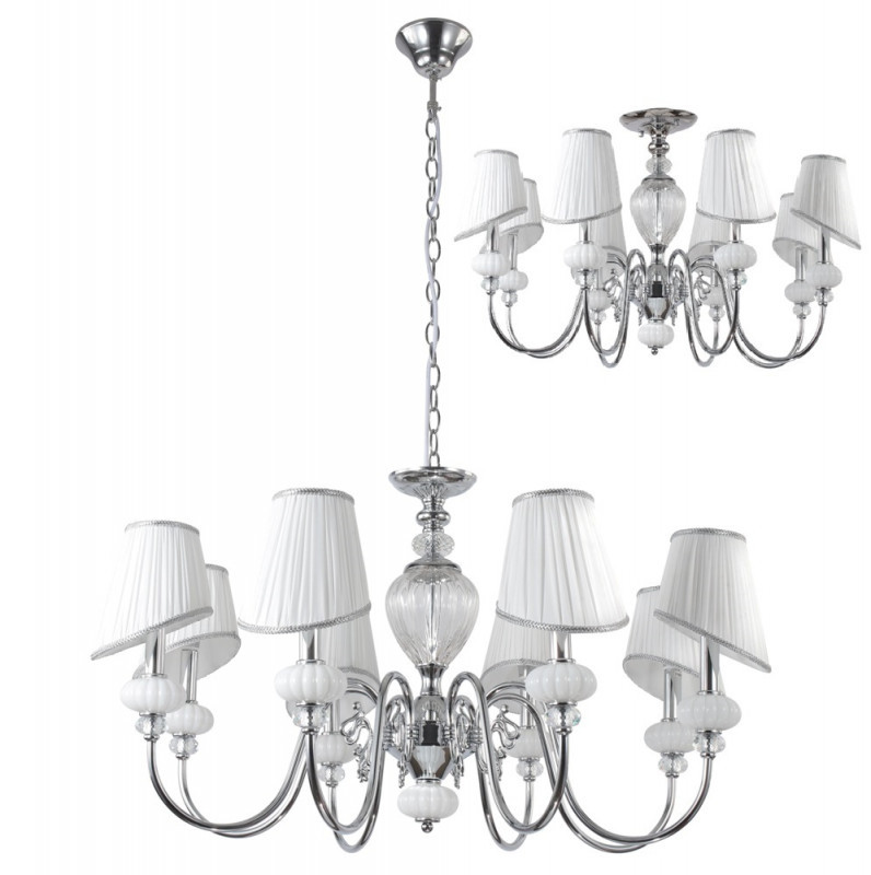 Подвесная люстра Crystal Lux Alma ALMA WHITE SP-PL8