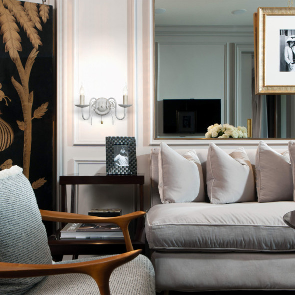 Бра Eurosvet TOMAS 60018/2 белый с золотом