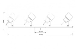 Спот ARTE Lamp ALMACH A1906PL-4WH