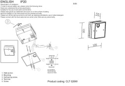 Бра Crystal Lux CLT 026 CLT 026W WH