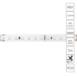 Лента ARTE Lamp TAPE A4812010-02-4K 36W 48V белый (дневной) IP20