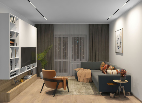 Светодиодный трековый светильник Denkirs SMART LINEAR DK8005-BK