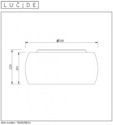 Потолочный светильник LUCIDE PEARL 70163/06/11