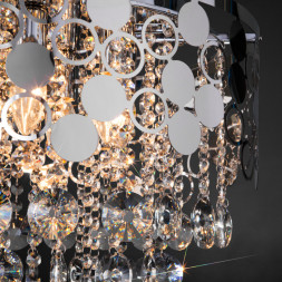 Каскадная люстра Eurosvet Lianna 10123/8 хром/прозрачный хрусталь Strotskis Smart (