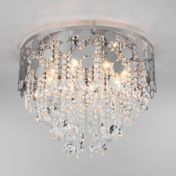 Каскадная люстра Eurosvet Lianna 10123/8 хром/прозрачный хрусталь Strotskis Smart (