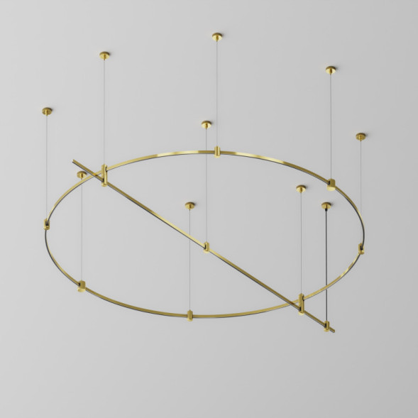 Трековый магнитный шинопровод Maytoni Technical TRX154-2SR-D1500-BS Magnetic trаck system Flarity латунь